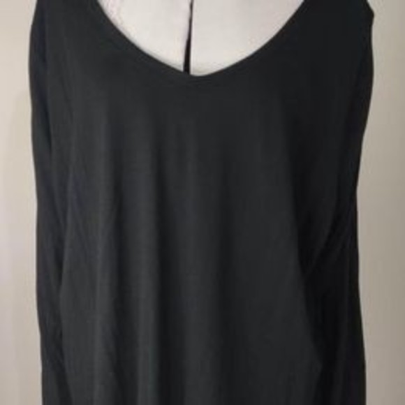 Ava & Viv Tops - 4X AVA & VIV Womens Long Sleeve Black Blouse C6200